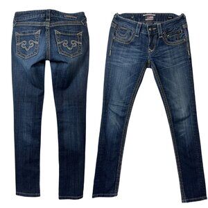 Y2K ReRock for Express Women’s Low Rise Skinny Stretch Jeans 00S